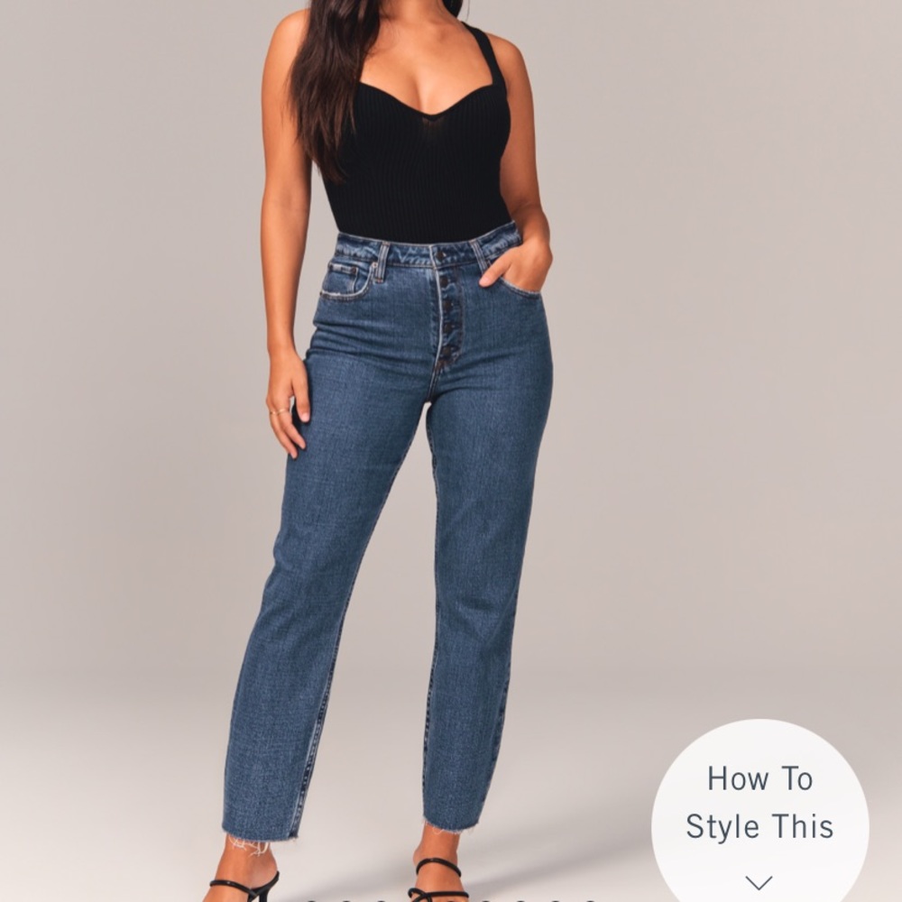 Abercrombie Curve Love Mom Jean